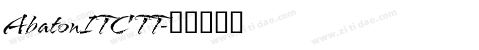 AbatonITC TT字体转换
